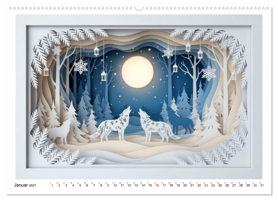 Wild West Dioramas (CALVENDO Premium Wandkalender 2027)