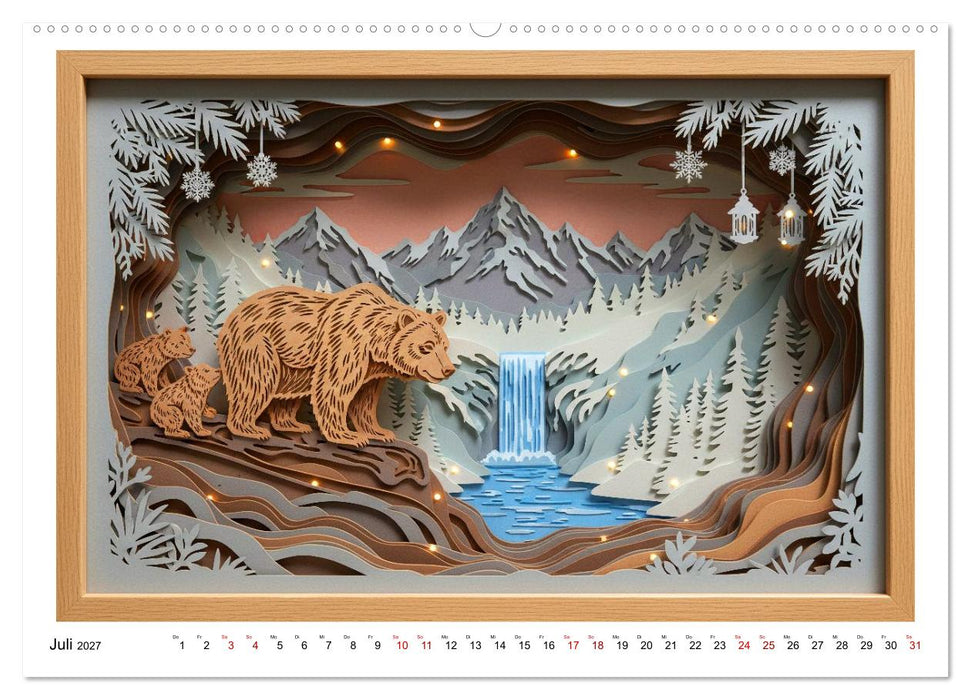 Wild West Dioramas (CALVENDO Premium Wandkalender 2027)