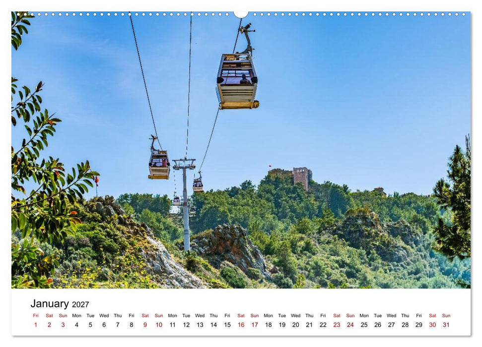 TURKISH RIVIERA Ancient echoes and azure coasts (CALVENDO Monthly Calendar 2027)