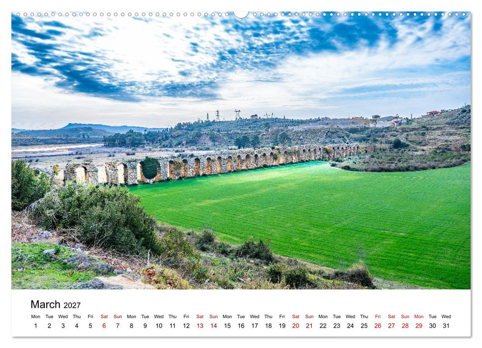 TURKISH RIVIERA Ancient echoes and azure coasts (CALVENDO Monthly Calendar 2027)