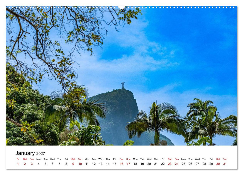 RIO DE JANEIRO Contrasts. Colors. Light. (CALVENDO Monthly Calendar 2027)