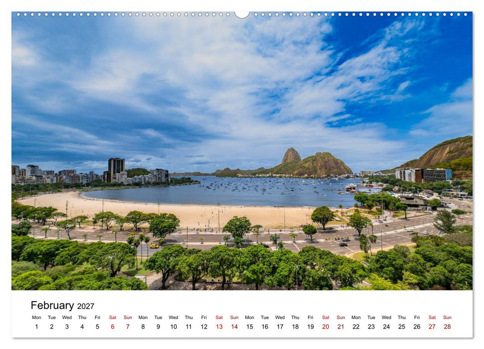 RIO DE JANEIRO Contrasts. Colors. Light. (CALVENDO Monthly Calendar 2027)
