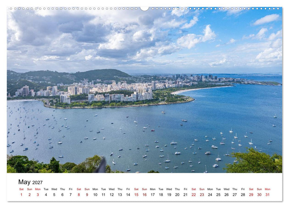 RIO DE JANEIRO Contrasts. Colors. Light. (CALVENDO Monthly Calendar 2027)