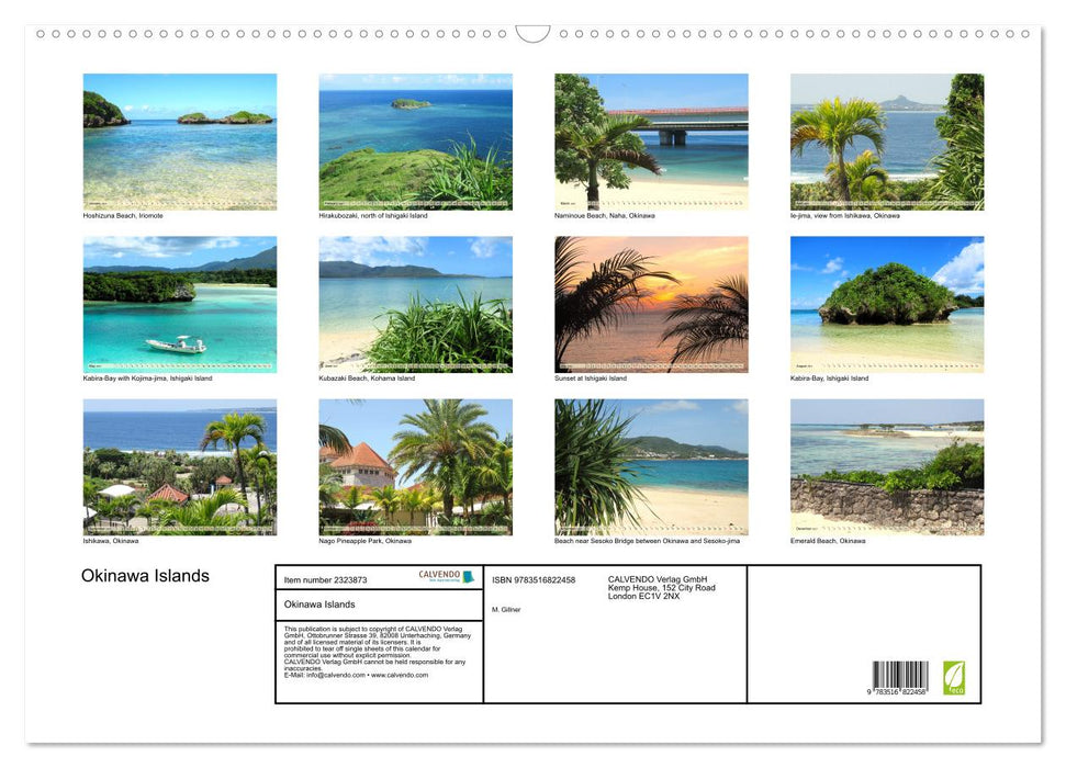 Okinawa Islands (CALVENDO Monthly Calendar 2027)