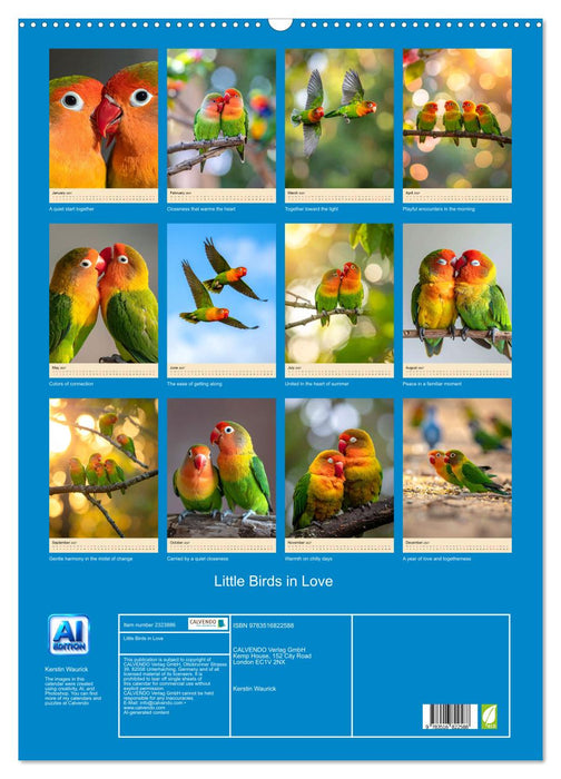 Little Birds in Love (CALVENDO Monthly Calendar 2027)