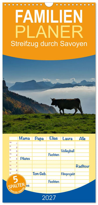 Streifzug durch Savoyen (CALVENDO Familienplaner 2027)