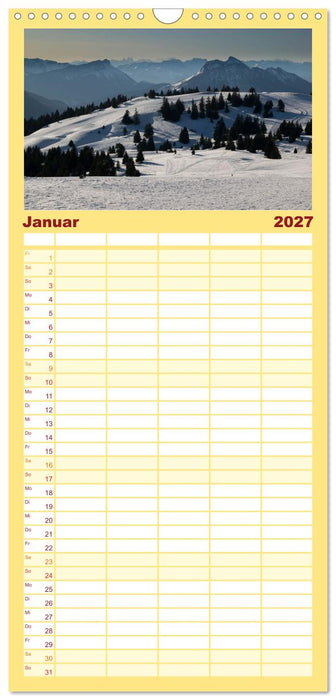 Streifzug durch Savoyen (CALVENDO Familienplaner 2027)