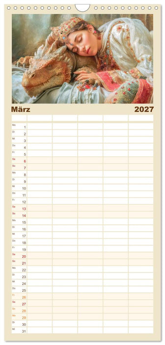 Ewige Drachenliebe - Eine zeitlose Faszination (CALVENDO Familienplaner 2027)