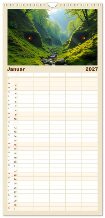 Fabelhafte Orte – Landschaften aus Märchen und Sagen (CALVENDO Familienplaner 2027)