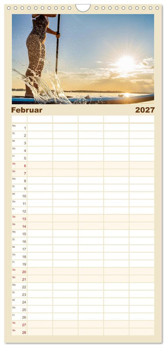 Im Fluss der Zeit – SUP-Momente zum Durchatmen (CALVENDO Familienplaner 2027)
