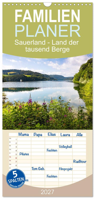 Sauerland - Land der tausend Berge (CALVENDO Familienplaner 2027)