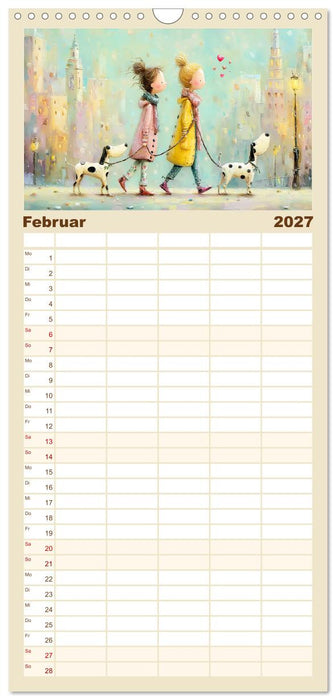 Herzensmomente. Beste Freundinnen in Liebe verbunden (CALVENDO Familienplaner 2027)