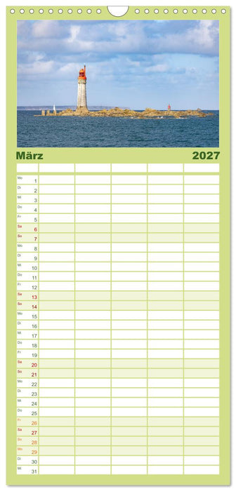 Smaragdküste Côte d'Émeraude. Der malerische Norden der Bretagne (CALVENDO Familienplaner 2027)
