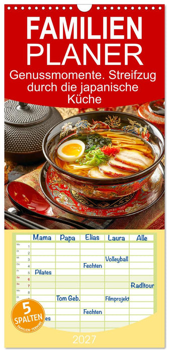 Genussmomente. Streifzug durch die japanische Küche (CALVENDO Familienplaner 2027)