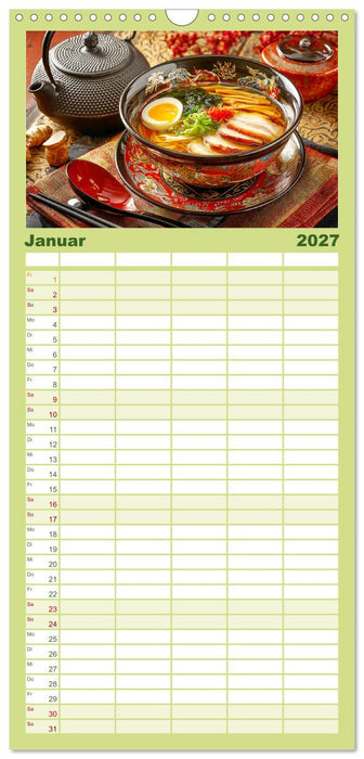 Genussmomente. Streifzug durch die japanische Küche (CALVENDO Familienplaner 2027)