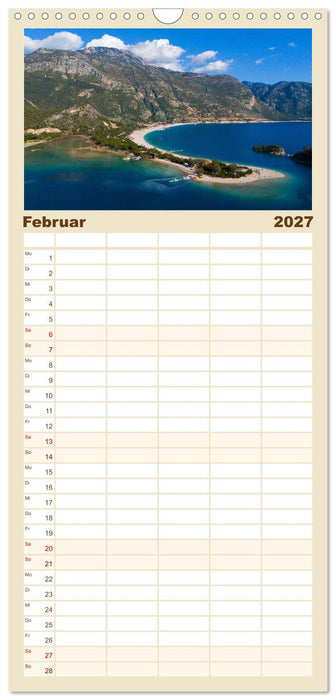 Landschaften der Türkei (CALVENDO Familienplaner 2027)