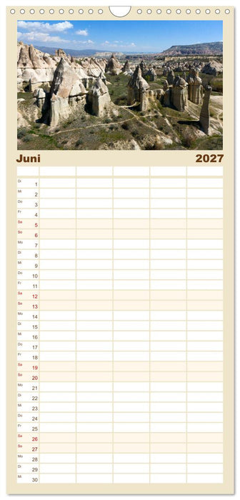 Landschaften der Türkei (CALVENDO Familienplaner 2027)