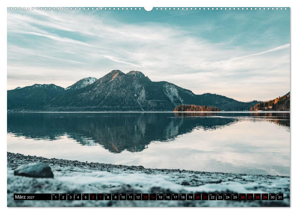 Bayrische Seen und Wälder (CALVENDO Wandkalender 2027)