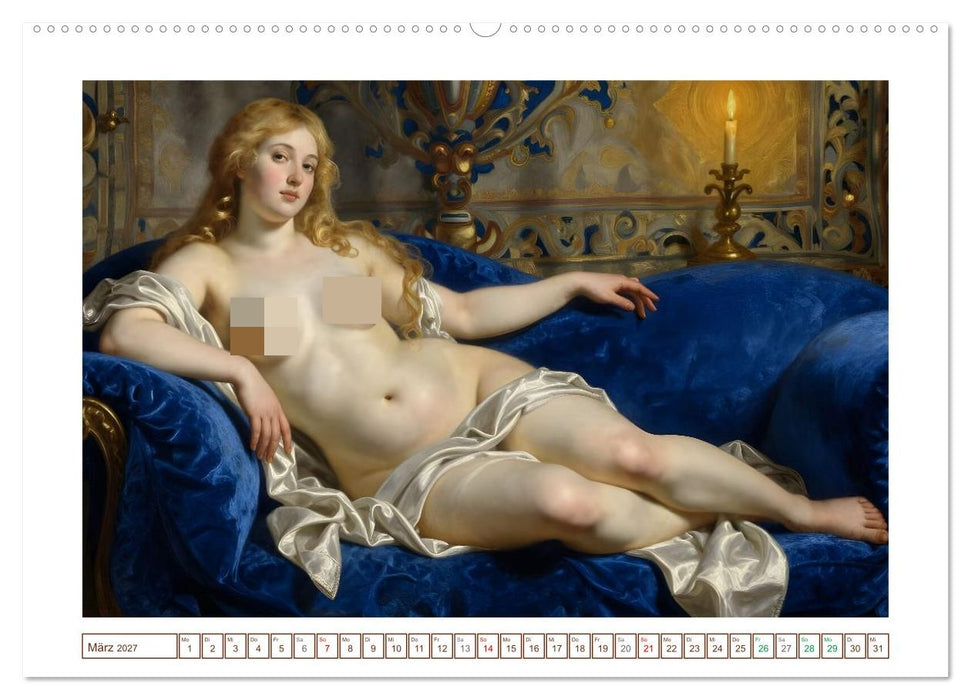 Schönheit ohne Schleier - Barock (CALVENDO Wandkalender 2027)
