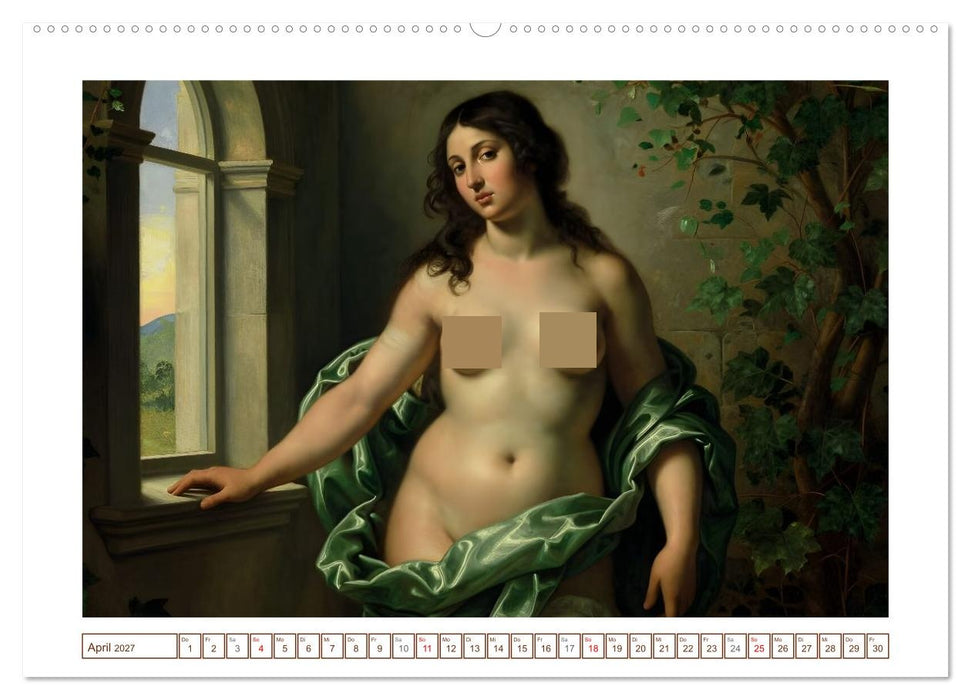 Schönheit ohne Schleier - Barock (CALVENDO Wandkalender 2027)