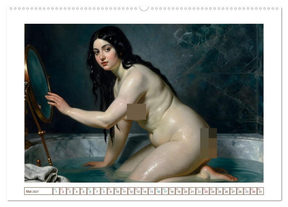 Schönheit ohne Schleier - Barock (CALVENDO Wandkalender 2027)
