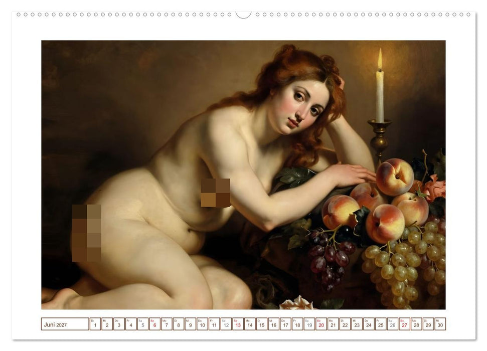 Schönheit ohne Schleier - Barock (CALVENDO Wandkalender 2027)