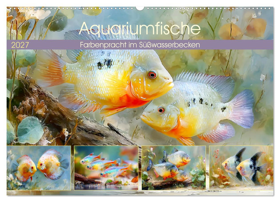 Aquariumfische. Farbenpracht im Süßwasserbecken (CALVENDO Wandkalender 2027)