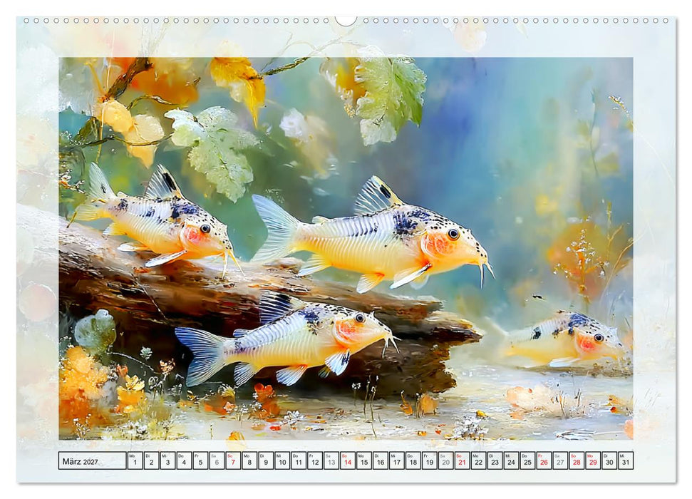 Aquariumfische. Farbenpracht im Süßwasserbecken (CALVENDO Wandkalender 2027)