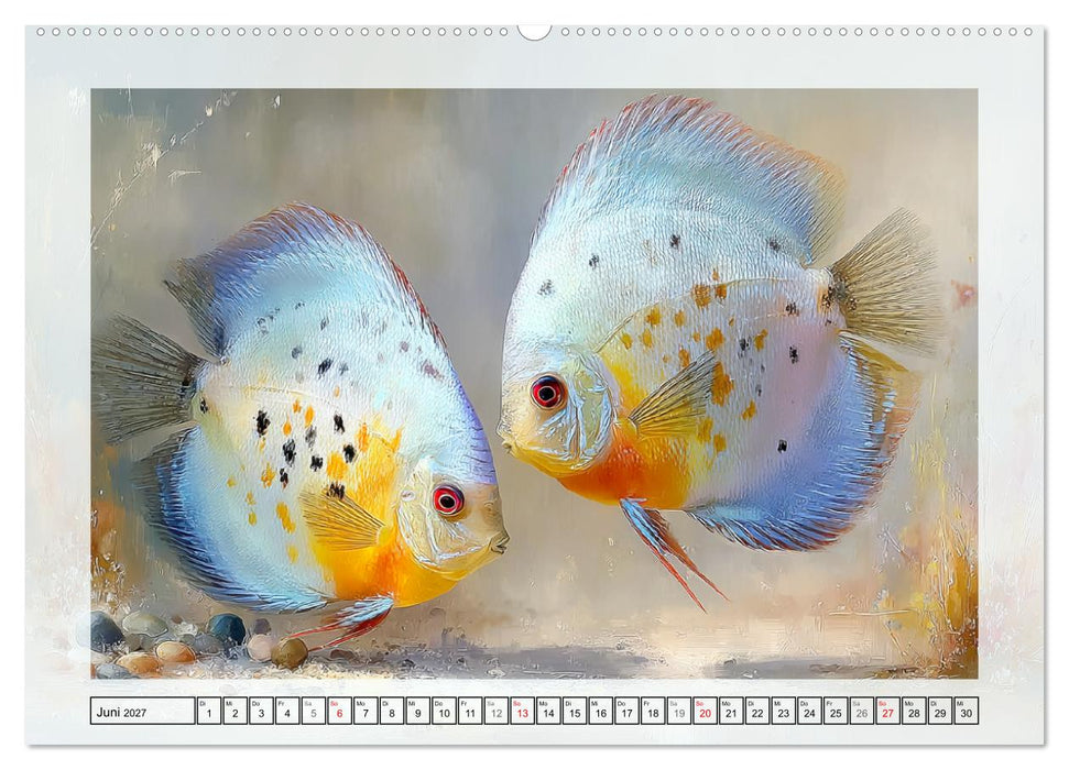 Aquariumfische. Farbenpracht im Süßwasserbecken (CALVENDO Wandkalender 2027)