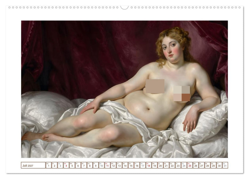 Schönheit ohne Schleier - Barock (CALVENDO Premium Wandkalender 2027)