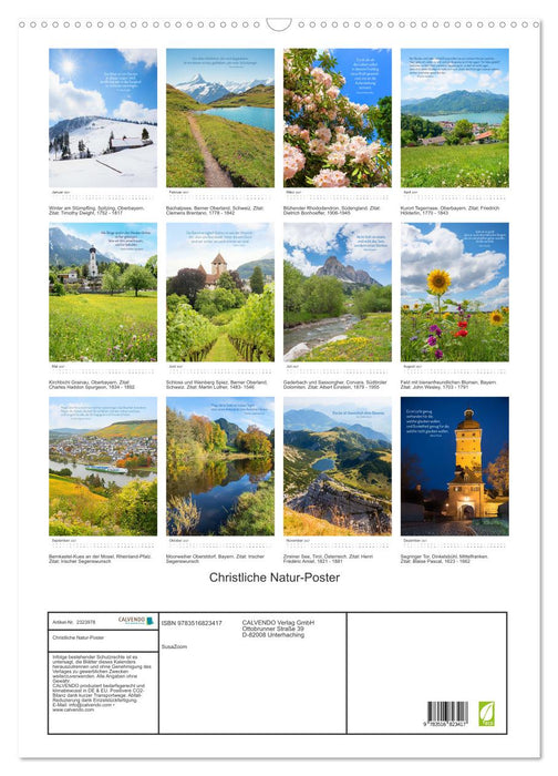 Christliche Natur-Poster (CALVENDO Wandkalender 2027)