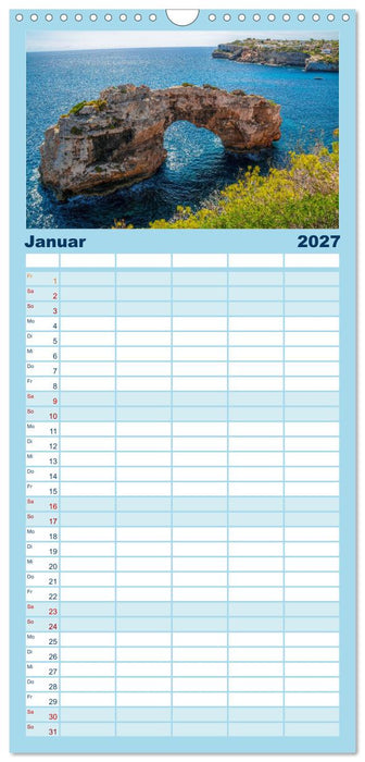 Mallorcas Ostküsten-Momente (CALVENDO Familienplaner 2027)