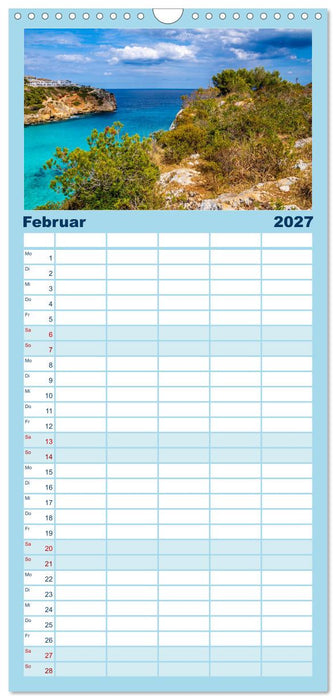 Mallorcas Ostküsten-Momente (CALVENDO Familienplaner 2027)