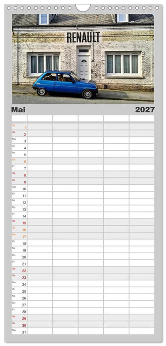 Historische Renault (CALVENDO Familienplaner 2027)