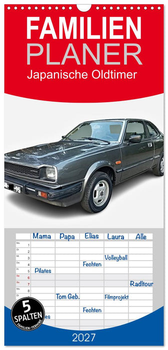 Japanische Oldtimer (CALVENDO Familienplaner 2027)