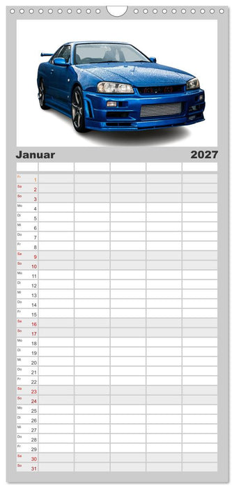 Japanische Oldtimer (CALVENDO Familienplaner 2027)