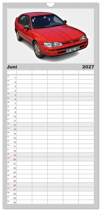 Japanische Oldtimer (CALVENDO Familienplaner 2027)