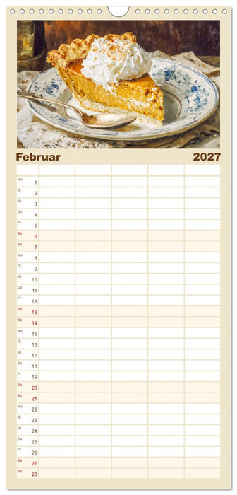 Pattiserie und Pinsel. Tortenträume in kunstvoller Öloptik (CALVENDO Familienplaner 2027)