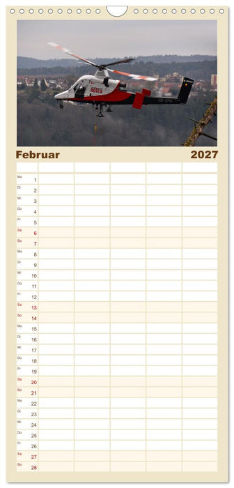 Wo Kraft schwebt und Präzision fliegt (CALVENDO Familienplaner 2027)