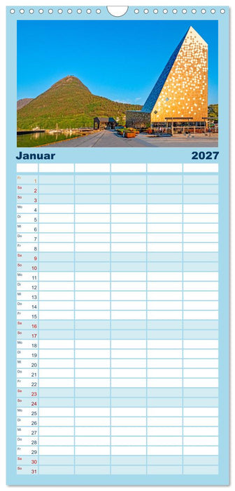 Königsroute Norwegens (CALVENDO Familienplaner 2027)