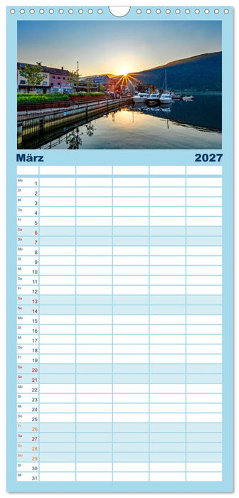 Königsroute Norwegens (CALVENDO Familienplaner 2027)