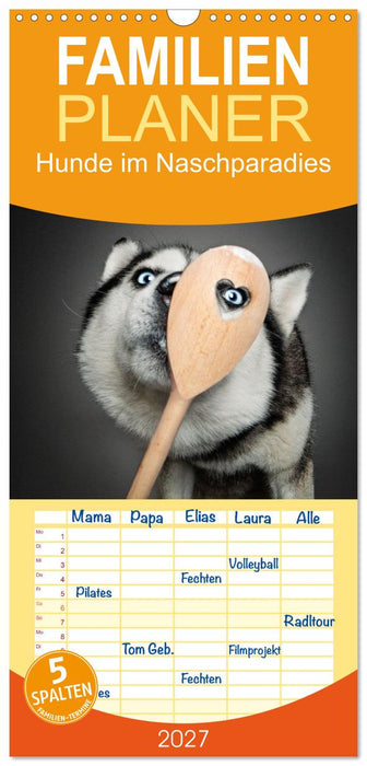 Hunde im Naschparadies (CALVENDO Familienplaner 2027)