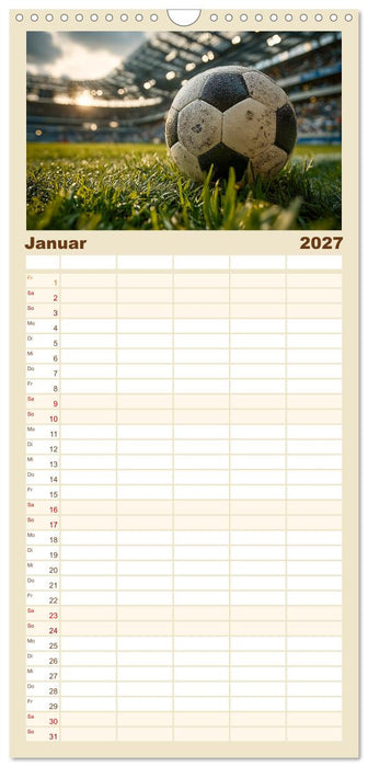 Fußball Kalender - Das Spiel unseres Lebens (CALVENDO Familienplaner 2027)