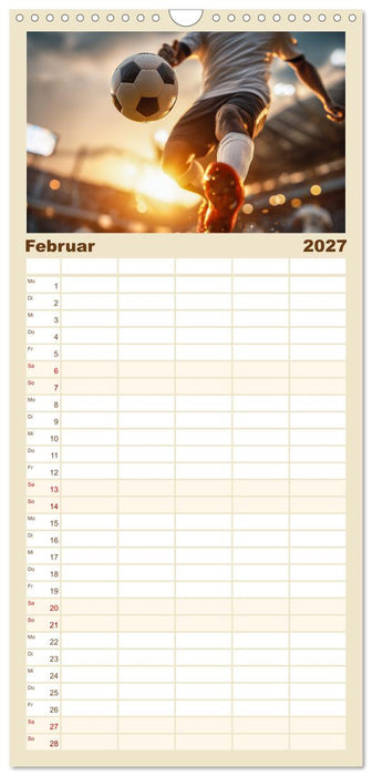 Fußball Kalender - Das Spiel unseres Lebens (CALVENDO Familienplaner 2027)