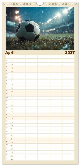 Fußball Kalender - Das Spiel unseres Lebens (CALVENDO Familienplaner 2027)