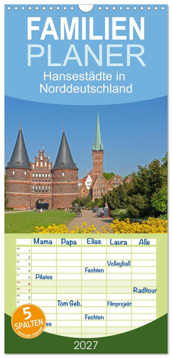 Hansestädte in Norddeutschland (CALVENDO Familienplaner 2027)