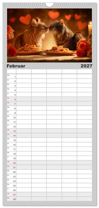 Miau mit Stil (CALVENDO Familienplaner 2027)