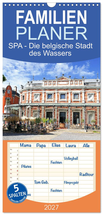 SPA - Die belgische Stadt des Wassers (CALVENDO Familienplaner 2027)