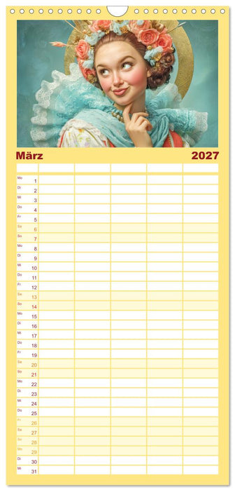 Dandy und Retro Vintage - Portraits mit Humor (CALVENDO Familienplaner 2027)