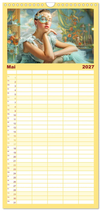 Dandy und Retro Vintage - Portraits mit Humor (CALVENDO Familienplaner 2027)